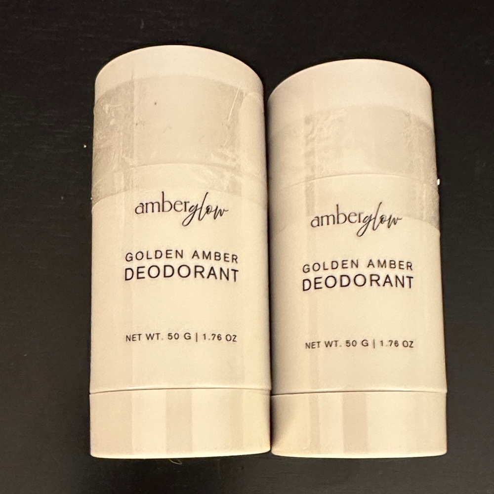 2 Amber Glow Golden Amber Deodorant Sticks